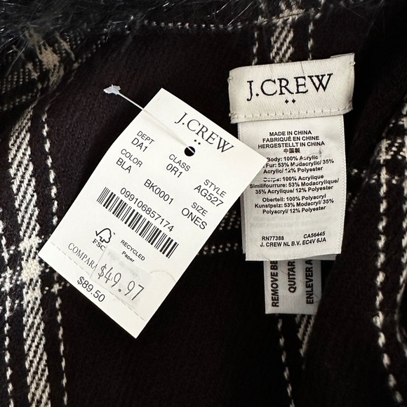 J.Crew fringe poncho - Picture 2 of 2